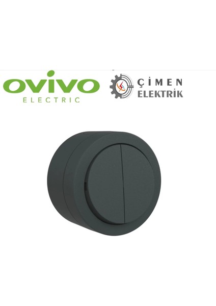 çınar ticaret antrasit komutatör anahtar sıva üstü - elektrik tesisat anahtarı