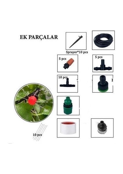 çınar ticaret 15 metre bahçe damlama sulama sistemi seti hortum ve ek parçaları fırsatları