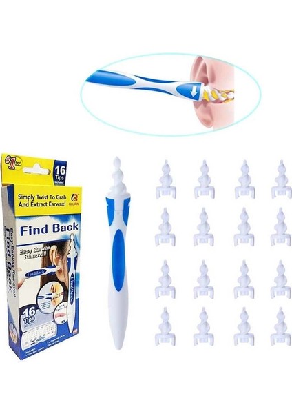 çınar ticaret find back pratik kulak temizleme aparatı silikon kit ear claning