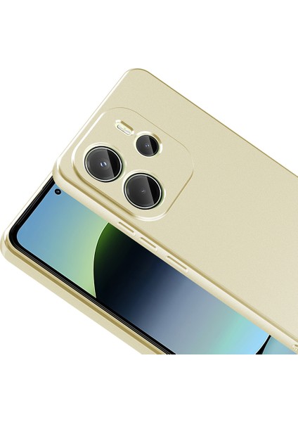 Xiaomi Redmi Note 14 Uyumlu Kılıf Premier Kamera Korumalı Mat Silikon Gold fiyatları