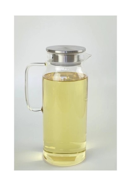 çınar ticaret 1500 ml borosilikat cam su sürahisi - metal kapaklı ve ısıya dayanıklı fırsatları