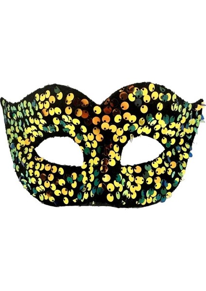 çınar ticaret altın renk pul payet ışlemeli balo maskesi modelleri