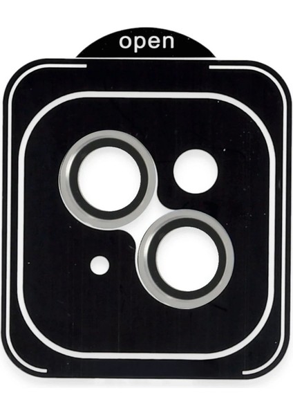 Apple iPhone 13 Pvd Metal Kamera Lens - GÜMÜŞ-(5796)