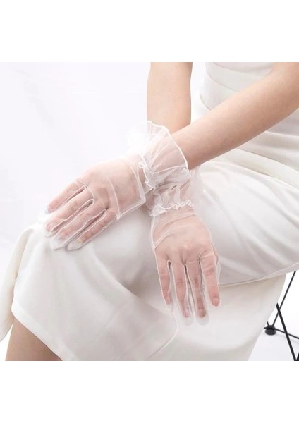 çınar ticaret kısa boy likralı güpürlü yetişkin tül eldiven fiyatları