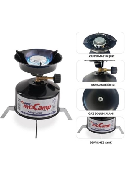 çınar ticaret 220 gr gaz tüpüyle 4 saat yanabilen verimli kamp ocağı indirimleri