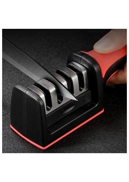 çınar ticaret 4 aşamalı kaymaz tabanlı hızlı bıçak ve makas bileme aracı - keskin ve pratik kullanım indirimleri