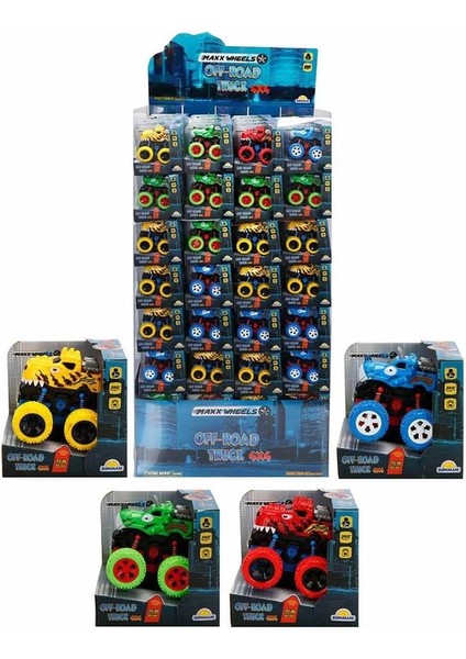 çınar ticaret maxx wheels speed dinosaur off road aracı 10 cm - 1 adet stokta olan gönderilir indirimleri