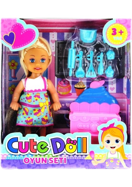 çınar ticaret cute doll mini bebek mutfak oyun seti