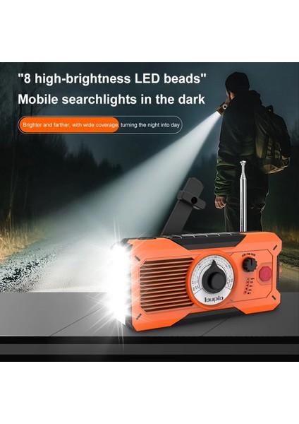 Güneş El Krank Radyosu 5000MAH Am/fm/wb Hava Durumu Radyosu Power Bank Sos Alarm Acil Durum Feneri Okuma Lambası (Yurt Dışından) modelleri