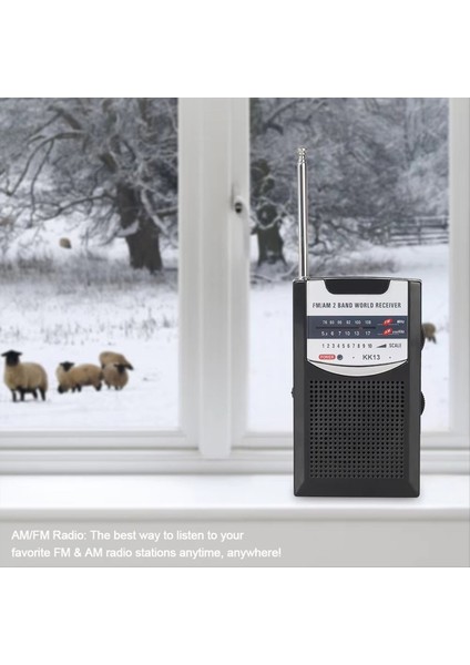 Taşınabilir Mini Radyo Am/fm Çift Band Retro Dünya Alıcı Teleskopik Antenli Açık Hava Acil Kullanım Için Ideal (Yurt Dışından) indirimleri