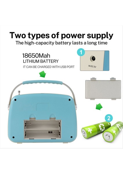 USB Bt Sd Fm Aux Bağlantısı ile Vintage Çok Fonksiyonlu Bluetooth Radyo Retro Tasarım Ev ve Ofis Için Ideal (Yurt Dışından) fiyatları