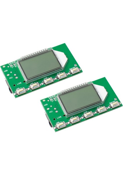 Dijital Fm Verici Modülü Stereo Kablosuz Mikrofon Kartı Frekans Modülasyonu LCD Ekran Hattı/usb/mikrofon Girişi (Yurt Dışından)