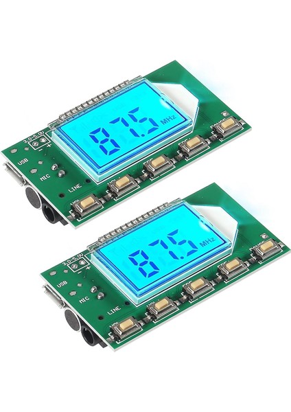 Dijital Fm Verici Modülü Stereo Kablosuz Mikrofon Kartı Frekans Modülasyonu LCD Ekran Hattı/usb/mikrofon Girişi (Yurt Dışından) fiyatları