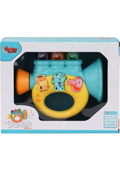 çınar ticaret jlg-855-37a ışıklı ve müzikli trompet bebek pianosu -vardem oyuncak modelleri