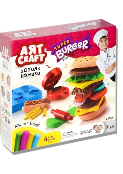 çınar ticaret dede hamburger oyun hamuru seti