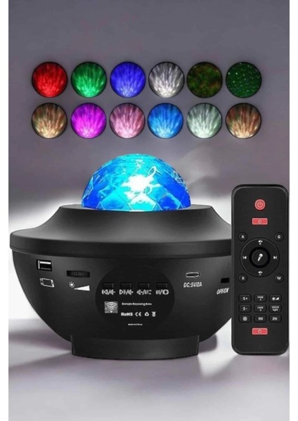 çınar ticaret çocuklara özel şarjlı bluetooth hoparlör parti led lambası yıldızlı projeksiyon modelleri