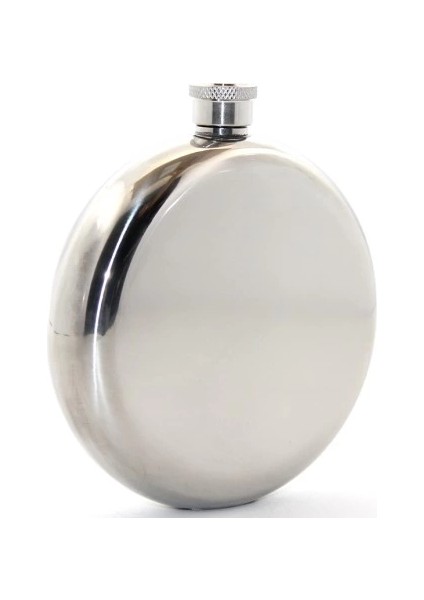 çınar ticaret paslanmaz çelik yuvarlak 8 oz tekli matara çelik renk