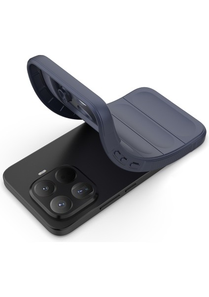 Xiaomi 15T Pro Uyumlu Kılıf Etnik Optimum Mat Kamera Korumalı Silikon Lacivert modelleri