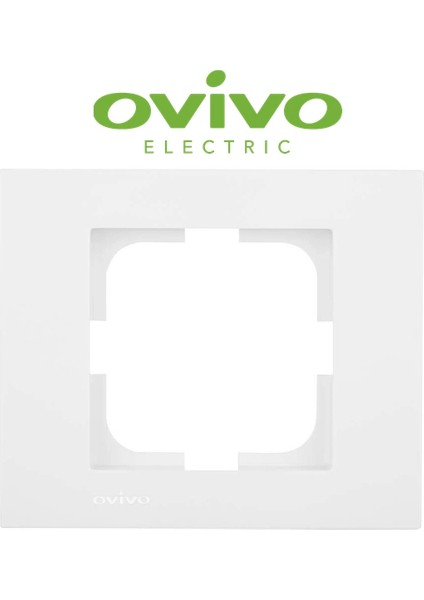 çınar ticaret beyaz tekli çerçeve grano - priz ve anahtar ıçin uyumlu çerçeve