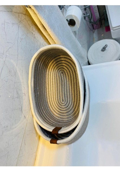 Jüt,hasır,2 Li,organizer Sepet,bohem Tarzı Banyo Takımı,iskandinav Sepet indirimleri