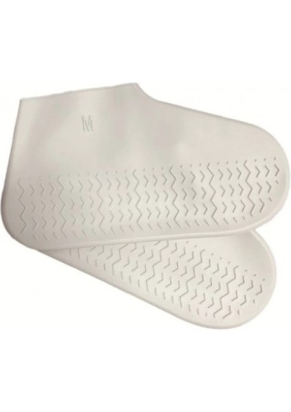 çınar ticaret silikon ayakkabı kılıfı kaymaz su kir geçirmez m beden beyaz