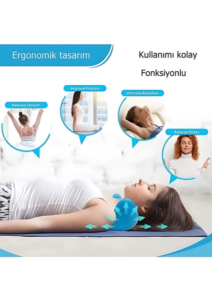 çınar ticaret ergonomik boyun masaj yastığı – servikal traksiyon destekli, omurilik ortopedik yastık indirimleri