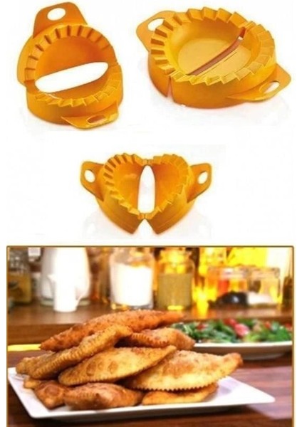 çınar ticaret 3lü çiğ börek kurabiye hamur ışi ravioli kesme kalıbı aparatı indirimleri