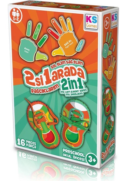 çınar ticaret be233 ks, sol elim sağ elim 2si1 arada bağcıklarım / +3 yaş