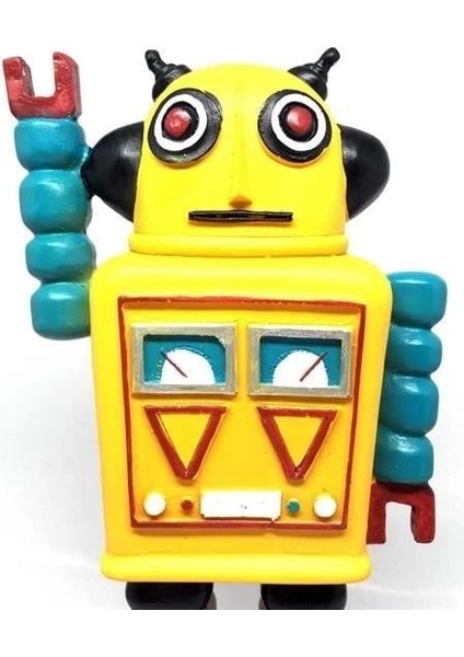 çınar ticaret decotown nostaljik sevimli uzaylı robot şeklinde figür biblo