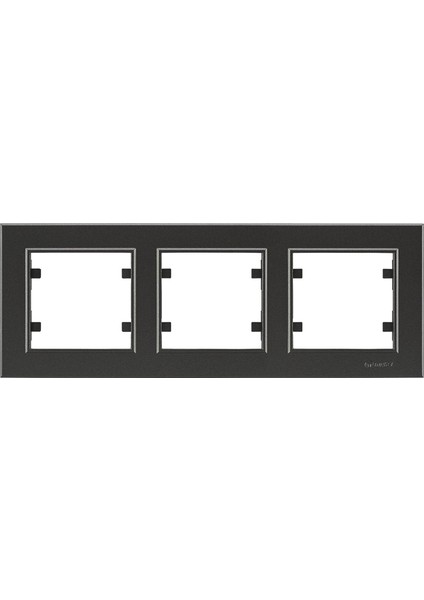 çınar ticaret siyah üçlü yatay çerçeve - priz ve anahtar ıçin uyumlu çerçeve fiyatları