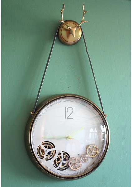 çınar ticaret çarklı geyikli duvar saati