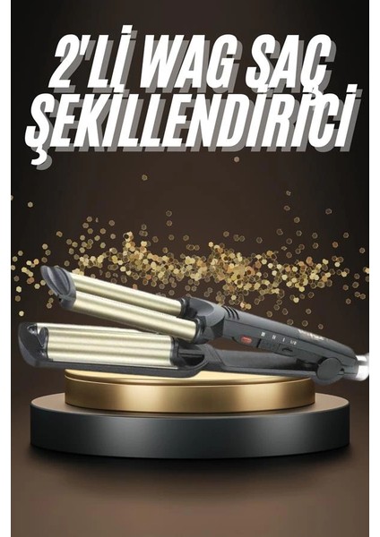 çınar ticaret ıkili wag maşa saç şekillendirici seramik kaplama ısı ayarlı fiyatları