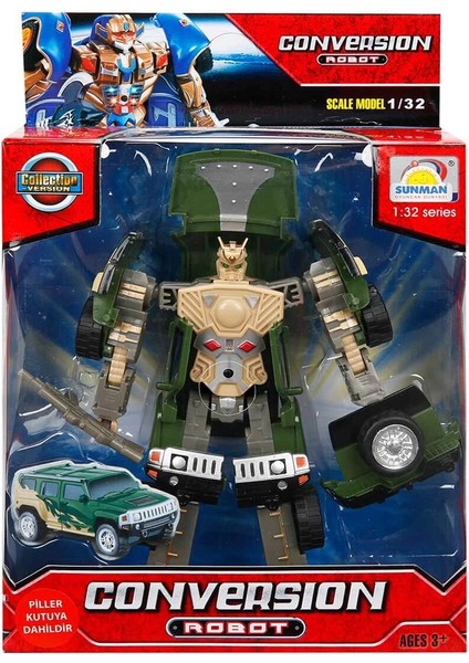 çınar ticaret 1:32 sesli ve ışıklı dönüşebilen robot indirimleri