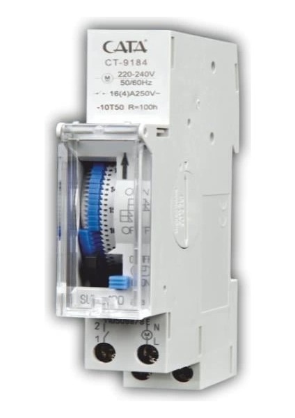 çınar ticaret cata ct 9184 3500w 16a otomat tipi zaman saati