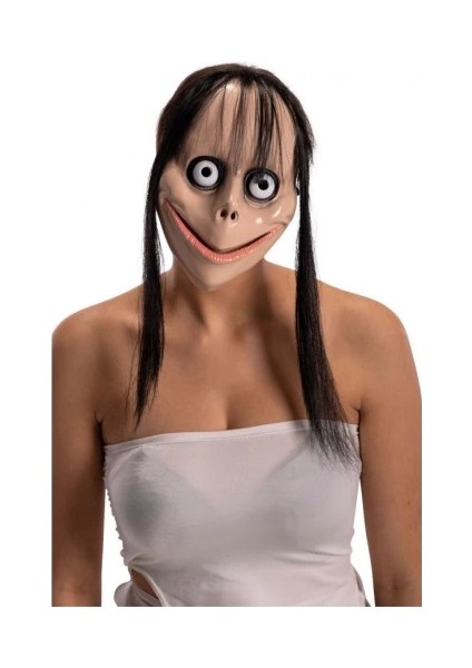 çınar ticaret korkunç ürpertici uzun saçlı momo maskesi