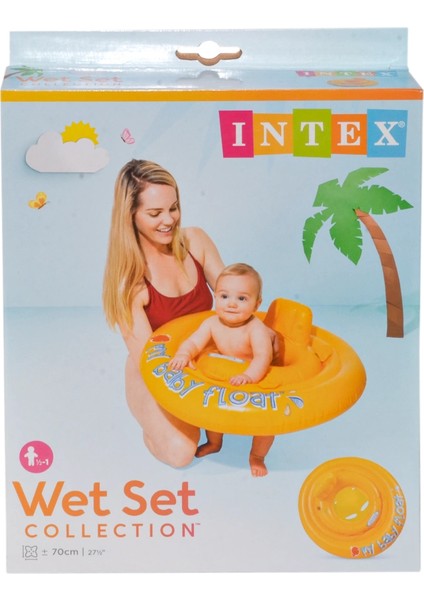 çınar ticaret ıbf56585 ıntex sarı baby float 70 cm 6-12 ay modelleri