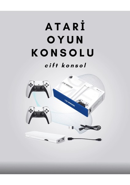 çınar ticaret 4k destekli bluetooth retro oyun konsolu – m15 modeli