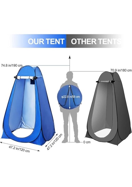 çınar ticaret otomatik kamp giyinme çadırı indirimleri