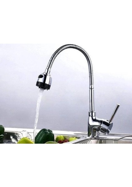 çınar ticaret oynar başlıklı 2 fonksiyonlu spiral musluk başlığı kubar