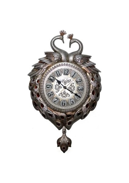 çınar ticaret tavuskuşu duvar saati model 3