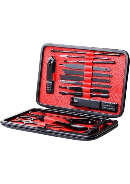 çınar ticaret 17 parça manikür seti taşınabilir özel çantalı el ve ayak bakımı tırnak batığı temizleme fırsatları