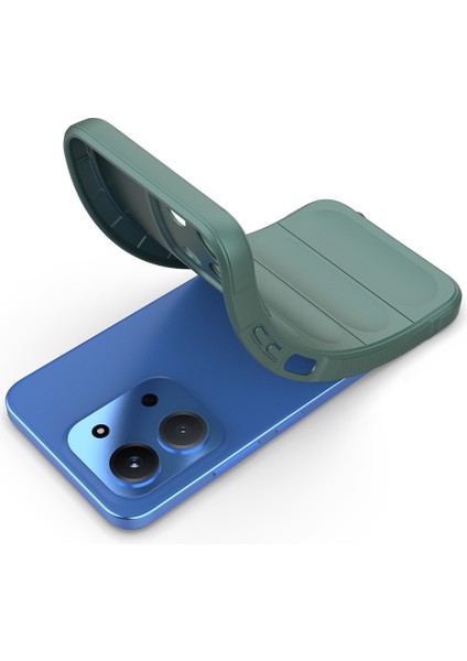 Xiaomi Redmi 15C Uyumlu Kılıf Etnik Optimum Mat Kamera Korumalı Silikon Yeşil modelleri