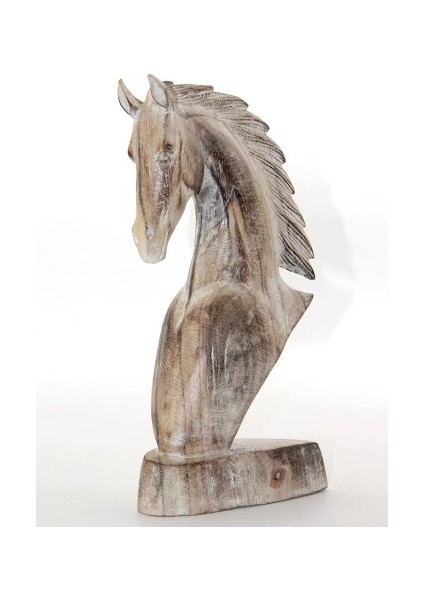 çınar ticaret ahşap at büstü 30 cm