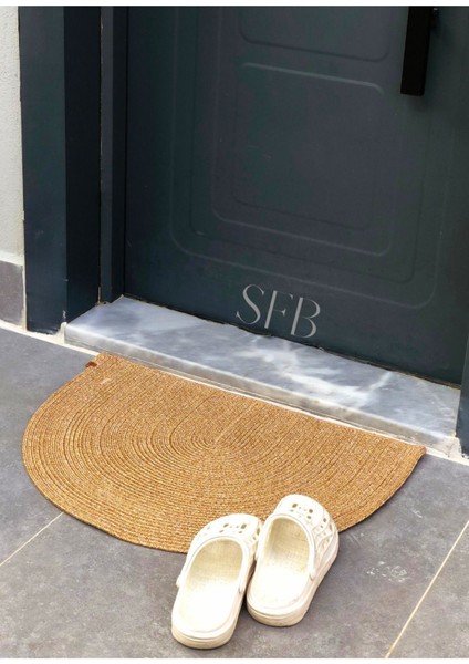 Hasır, Jüt, 40 x 70 cm Pamuklu, Kapı Önü Paspası, Bohem Tarzı Paspas, Yıkanabilir Paspas, Jüt Paspas modelleri