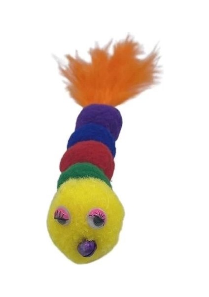 çınar ticaret yumuşacık ıpli tırtıl şeklinde rengarenk sevimli evcil hayvan oyuncağı