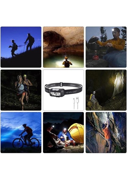 çınar ticaret ayarlanabilir kafa lambası type-c şarjlı kompakt kamp lambası modelleri