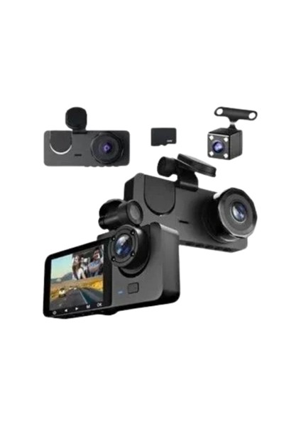 çınar ticaret 1080p ön + 720p arka & ıç kamera – suya dayanıklı araç güvenlik kamerası modelleri