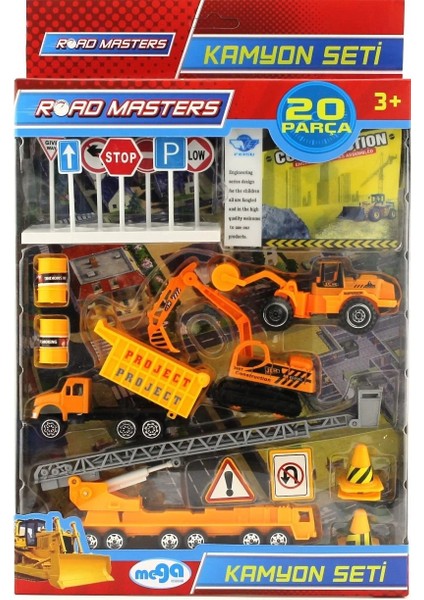 çınar ticaret merdivenli metal kamyon seti 5105