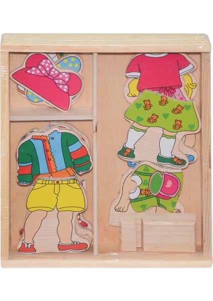 çınar ticaret cs-6817 ahşap elbise giydirme oyunu -chiva