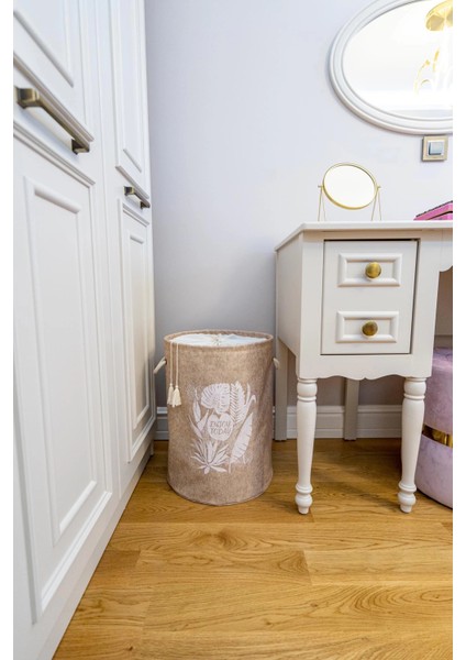 çınar ticaret torbalı ve kulplu püskül detaylı düzenleyici çok amaçlı organizer keçe sepet -03631 fırsatları